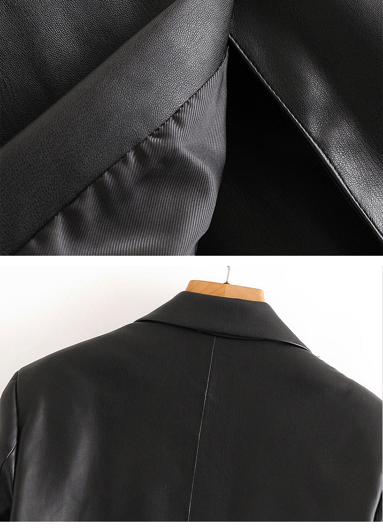 Blazer Feminino de Couro Premium - Loja Femizza