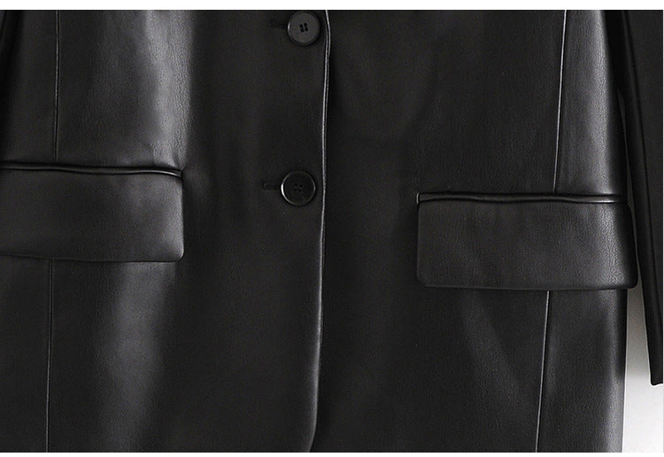 Blazer Feminino de Couro Premium - Loja Femizza