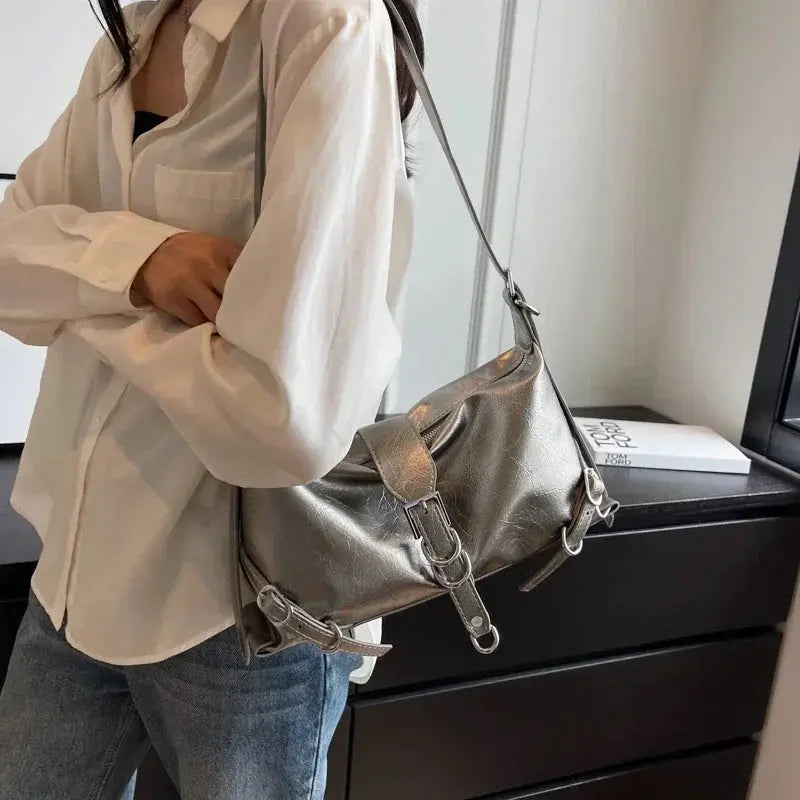 Bolsa Feminina Baguete em Couro Vintage - Loja Femizza