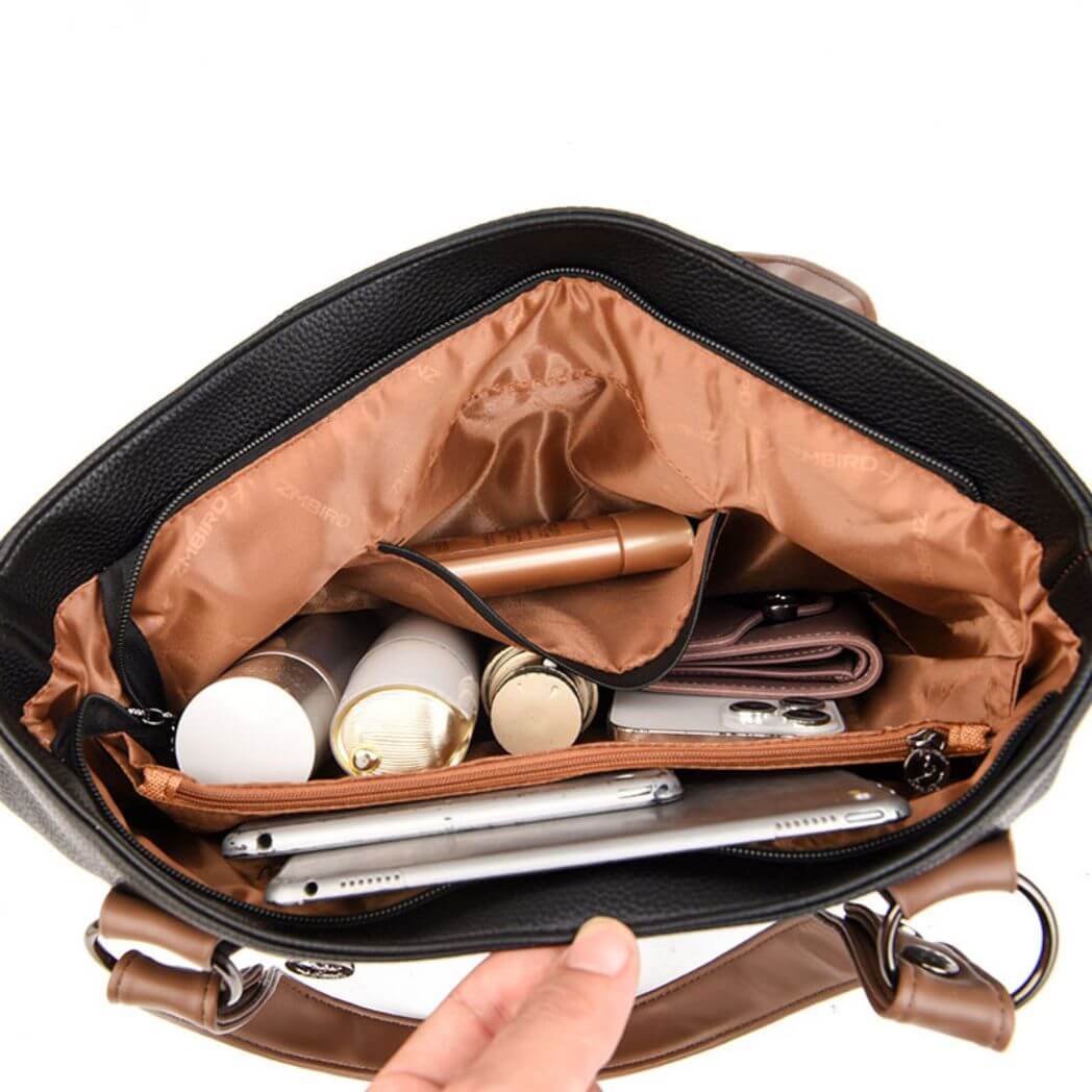 Bolsa Feminina de Couro Legítimo Atena - Loja Femizza