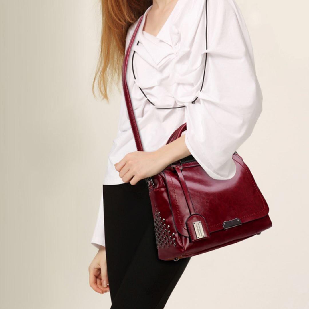 Bolsa Feminina de Couro Sutil - Loja Femizza