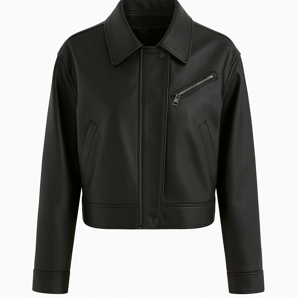 Jaqueta Feminina de Couro Elandra - Loja Femizza