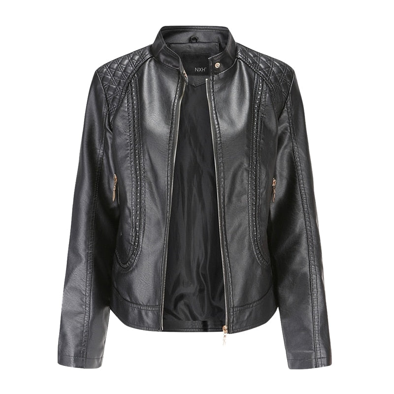 Jaqueta Feminina em Couro Genuino Vitoria Premium - Loja Femizza