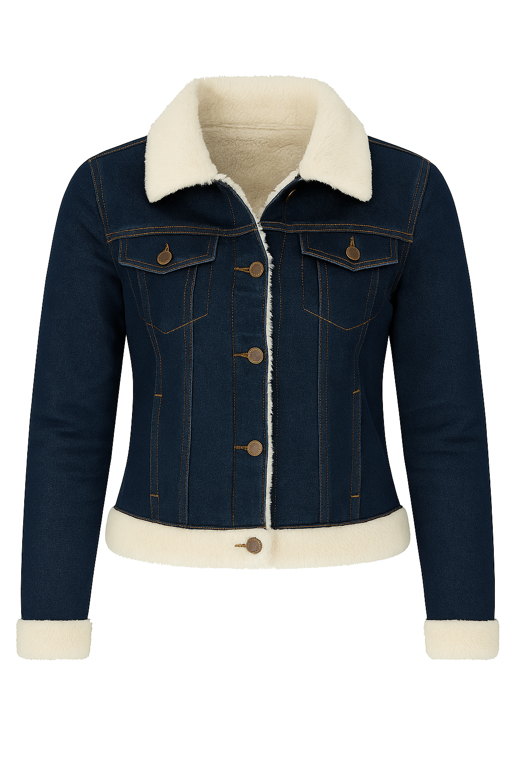 Jaqueta Jeans Feminina Grossa Forrada Femizza - Loja Femizza