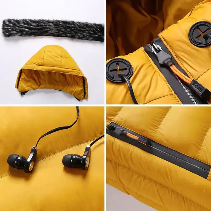 Jaqueta Puffer Masculina Capuz Forrado FMZ206 - Loja Femizza