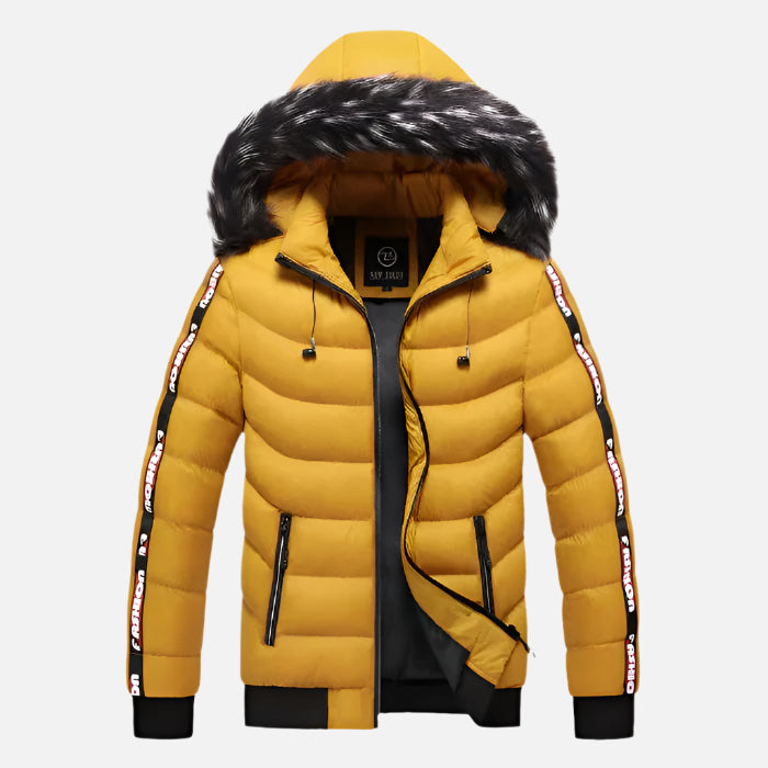 Jaqueta Puffer Masculina Capuz Forrado FMZ206 - Loja Femizza