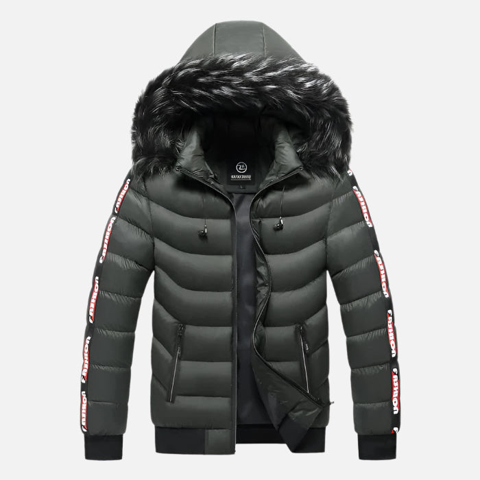 Jaqueta Puffer Masculina Capuz Forrado FMZ206 - Loja Femizza