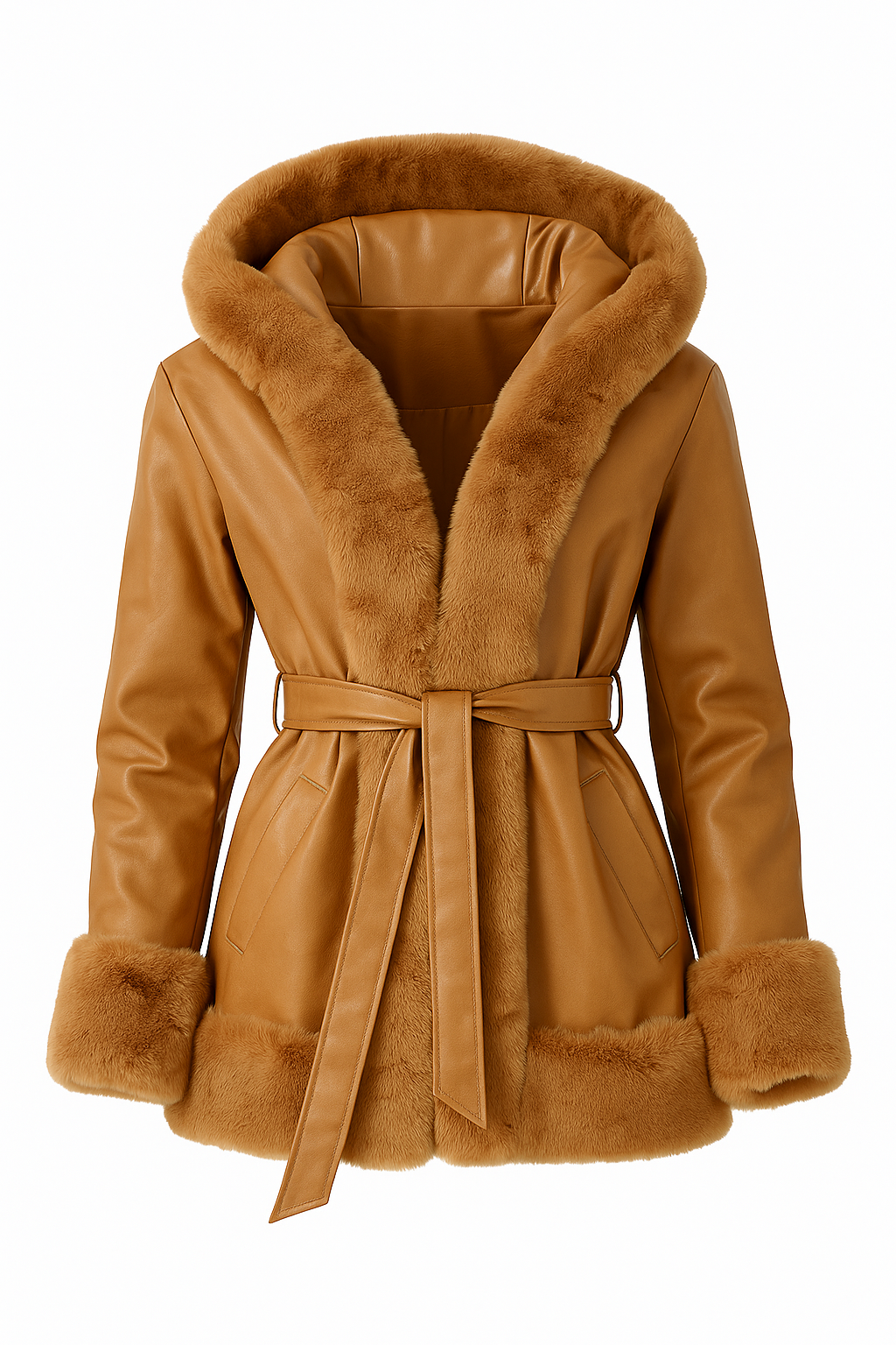 Jaqueta Sobretudo Longo Feminino Com Capuz Femizza - Loja Femizza