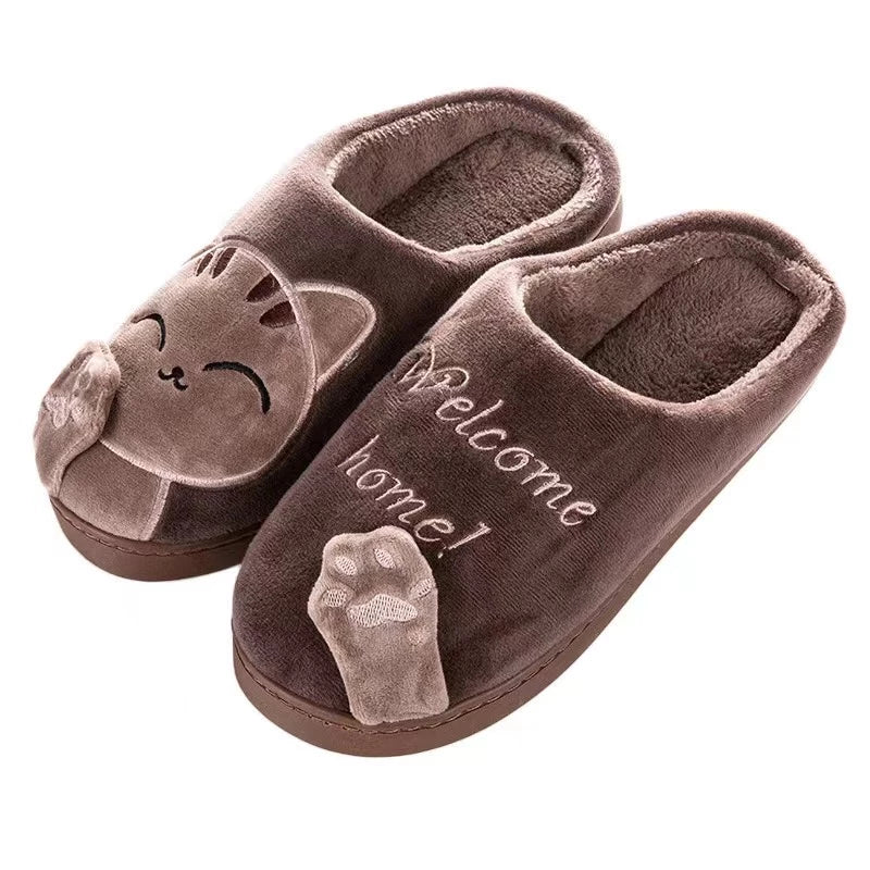 Pantufa Feminina Gato da Sorte Antiderrapante - Loja Femizza