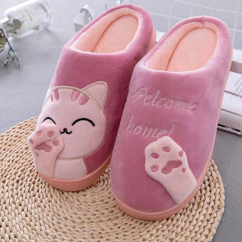 Pantufa Feminina Gato da Sorte Antiderrapante - Loja Femizza