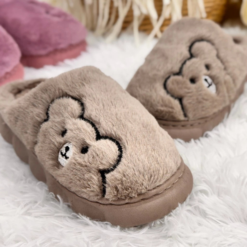 Pantufa de Ursinho Sola Antiderrapante - Loja Femizza