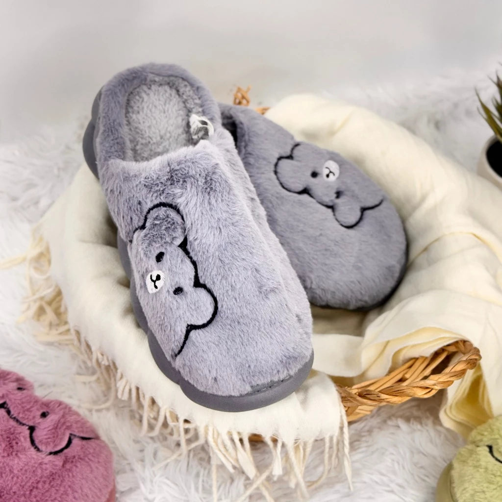 Pantufa de Ursinho Sola Antiderrapante - Loja Femizza