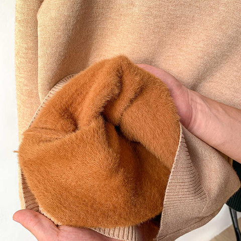 Suéter Feminino Forrado em Veludo Para Inverno - Loja Femizza