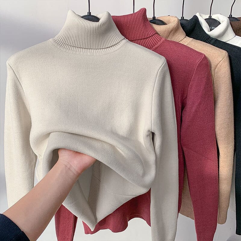 Suéter Feminino Forrado em Veludo Para Inverno - Loja Femizza