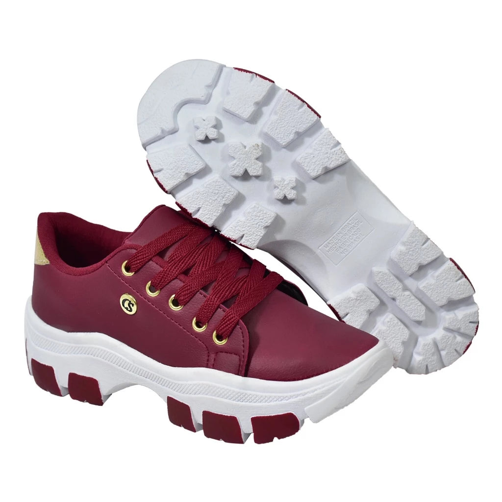 Tenis feminino plataforma Bella - Loja Femizza