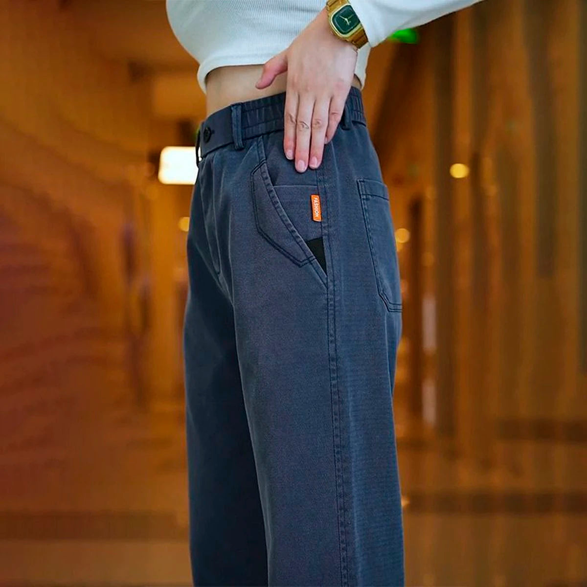 [Leve 3 Pague 2] Calça Feminina Santino em Algodão e Seda Gelo + (BRINDE)