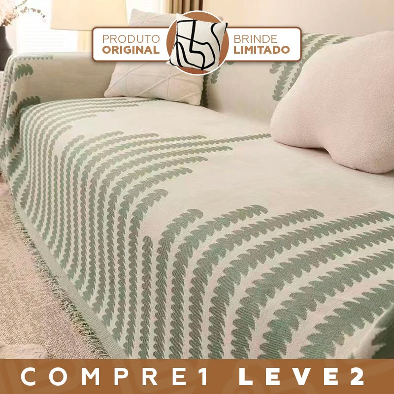 [PAGUE 1 LEVE 3] Capa de Sofá Verona em Microfibra Premium (Estilo Moderno e Conforto Garantido) +BRINDES: 2 Almofadas