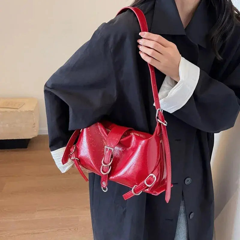 Bolsa Feminina Baguete em Couro Vintage - Loja Femizza