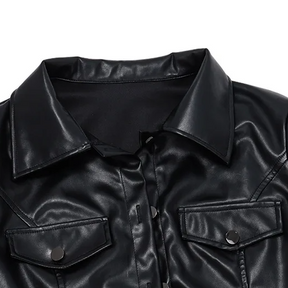 Jaqueta Feminina Cropped em Couro Genuino Femizza - Loja Femizza