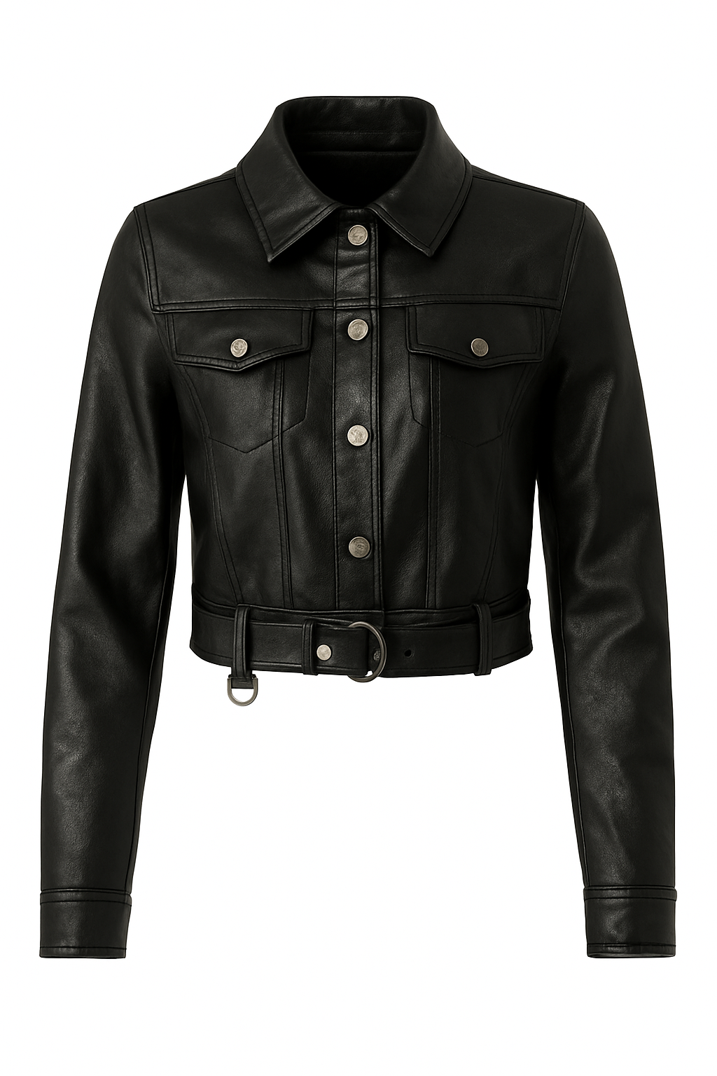Jaqueta Jeans Feminina de Couro Femizza - Loja Femizza