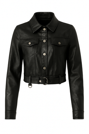 Jaqueta Jeans Feminina de Couro Femizza - Loja Femizza