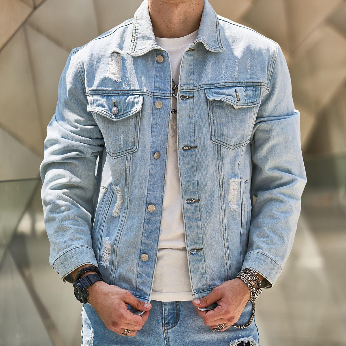Jaqueta Jeans Masculina Femizza FMZ148 - Loja Femizza