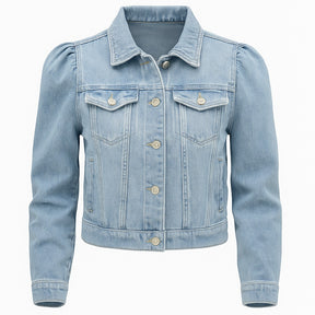 Jaqueta Jeans Olívia Manga Longa - Loja Femizza