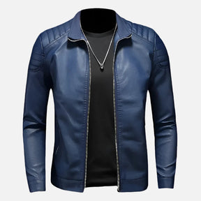 Jaqueta de Couro Motociclista Masculina - Loja Femizza