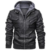 Jaqueta de Couro Masculina com Capuz - Loja Femizza