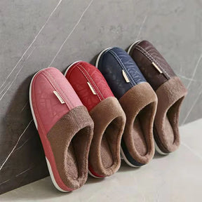 Pantufa de Couro Impermeável Sola Antiderrapante - Loja Femizza