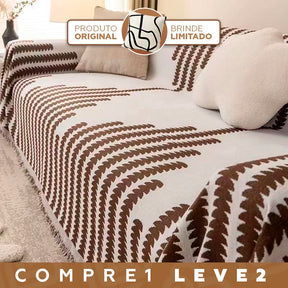 [PAGUE 1 LEVE 3] Capa de Sofá Verona em Microfibra Premium (Estilo Moderno e Conforto Garantido) +BRINDES: 2 Almofadas